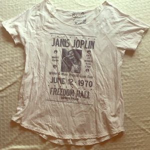 Lucky Brand Janis Joplin Freedom Hall T shirt